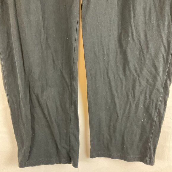 Tommy Bahama Lounge Pants XL Black Drawstring Waist Pockets Wide Leg - Picture 4 of 10
